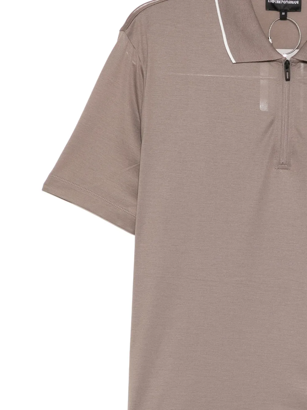 Emporio Armani Poloshirt met logopatch Bruin