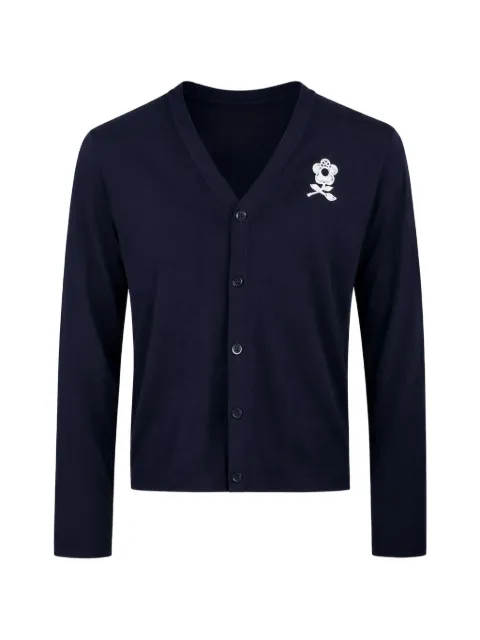Maison hideout logo-print button-up cardigan
