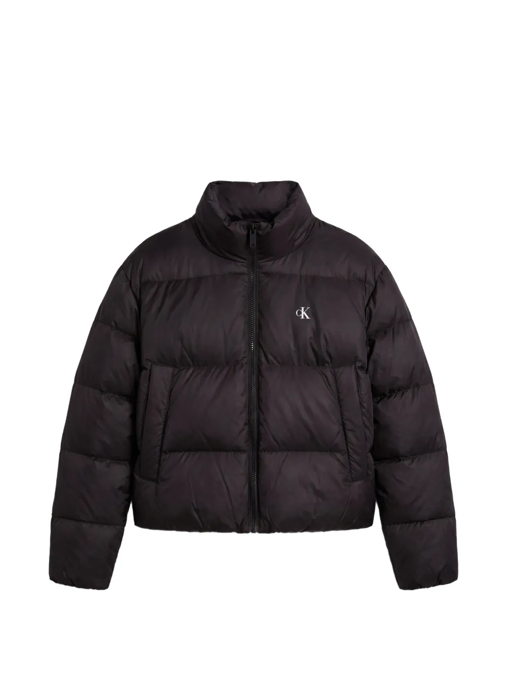 Calvin Klein quilted hooded jacket - Schwarz