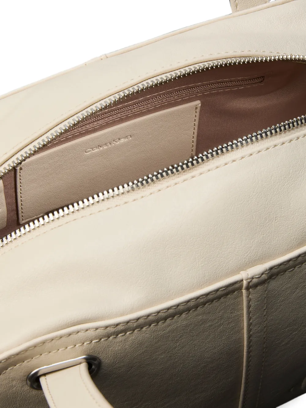 Calvin Klein Schoudertas met logo-reliëf Beige