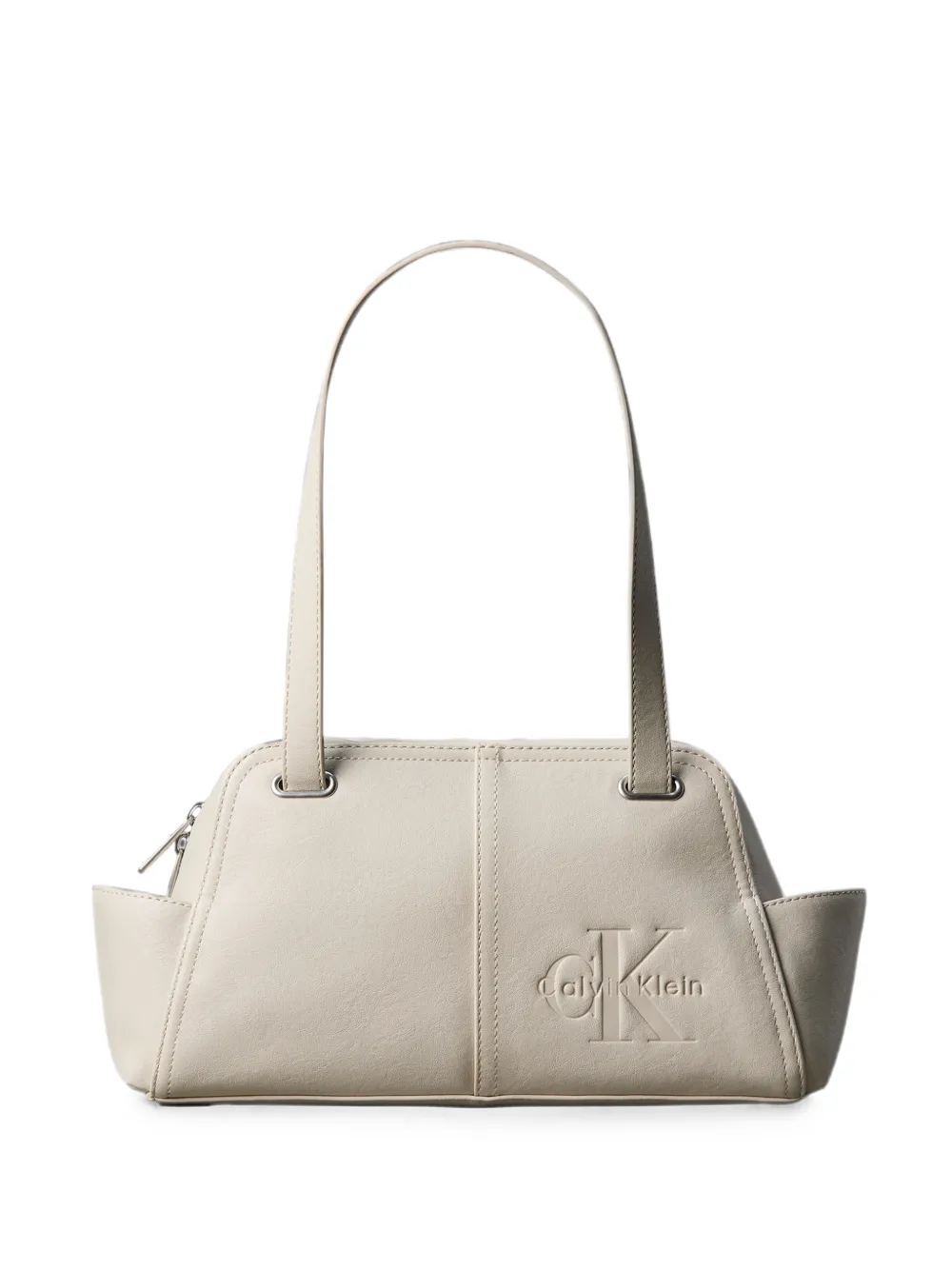 Calvin Klein Schultertasche mit Logo-Prägung - Nude