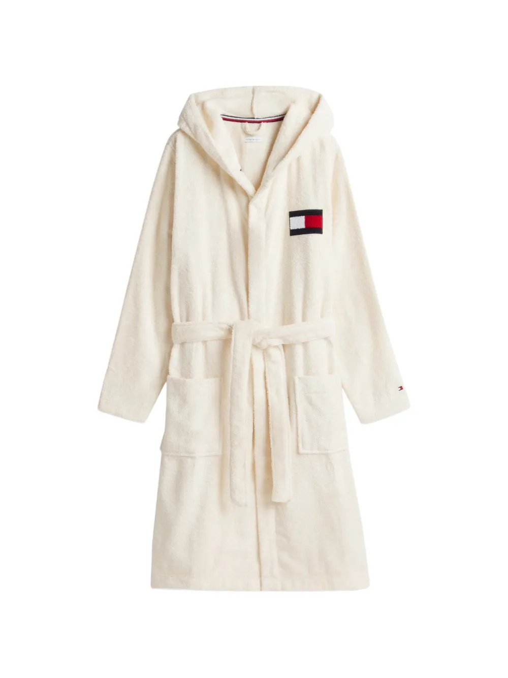 Tommy Hilfiger Badjas met logopatch Beige