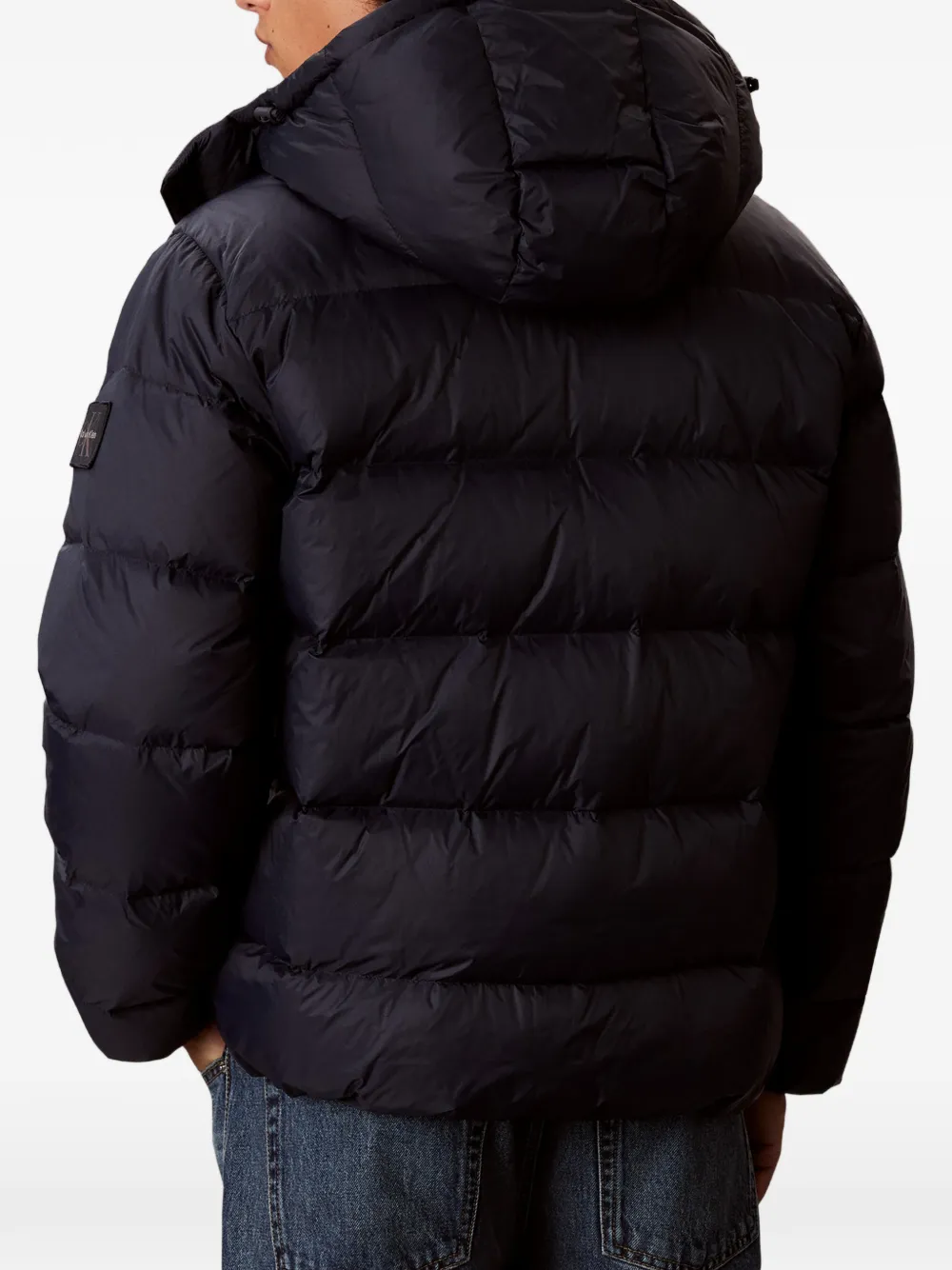 Calvin Klein Gewatteerd jack met capuchon Blauw