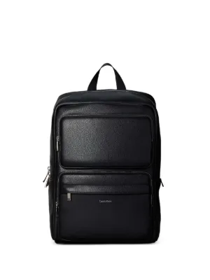 Prada Re-Nylon サフィアーノレザー バックパック | ブラック