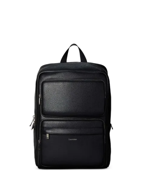 Calvin Klein grained-texture zip-fastening backpack