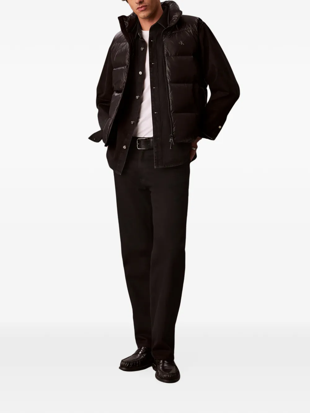 Calvin Klein Bodywarmer met logoprint Zwart