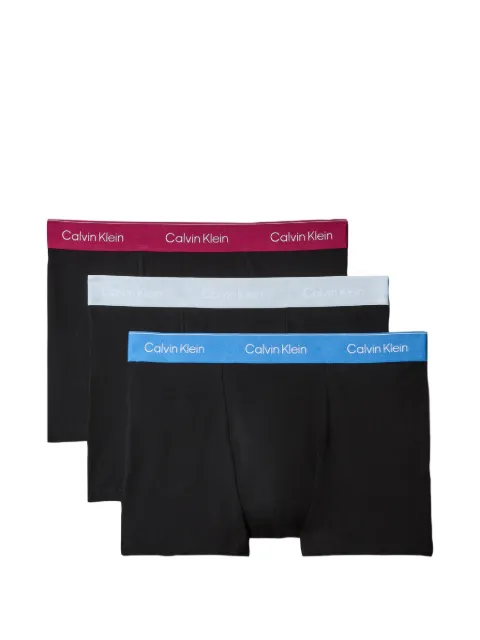 Calvin Klein logo-waistband boxer briefs (set of three)