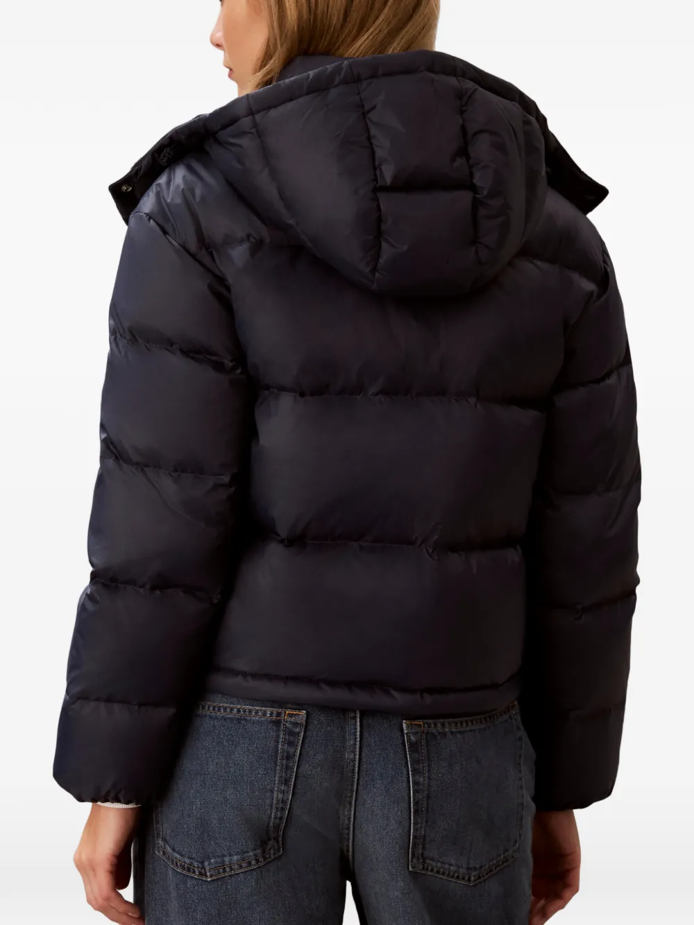 Calvin Klein Gewatteerd jack met capuchon Blauw