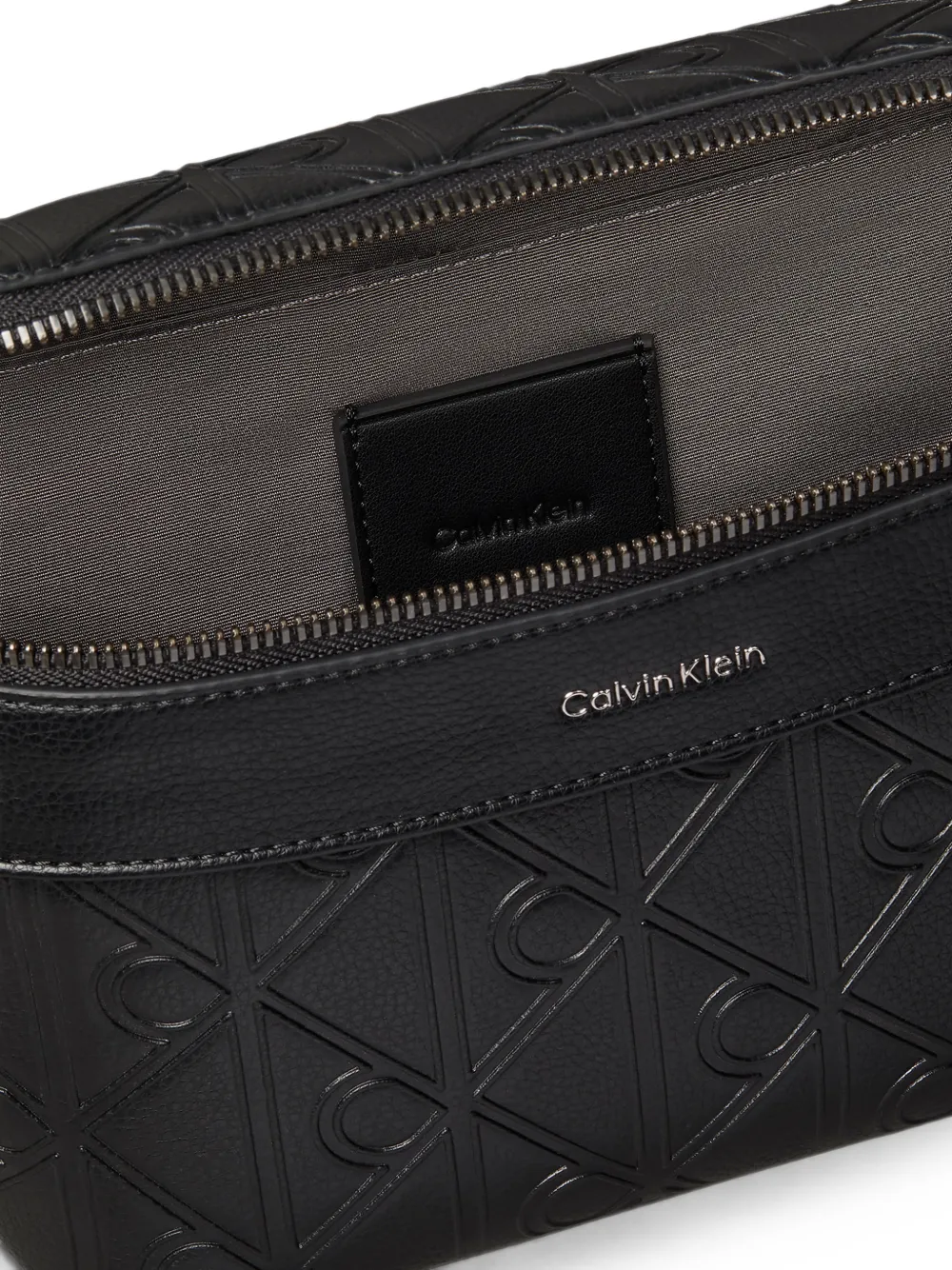 Calvin Klein Bum heuptas met logo-reliëf Zwart