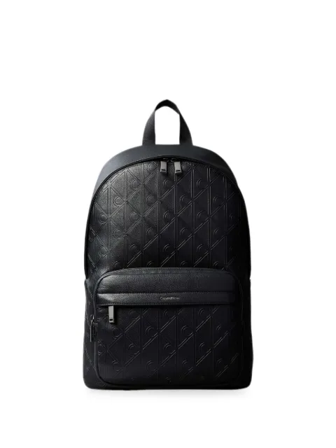Calvin Klein monogram-embossed backpack