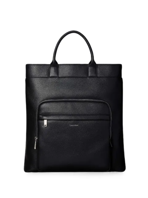 Calvin Klein Raised pebbled-texture tote bag