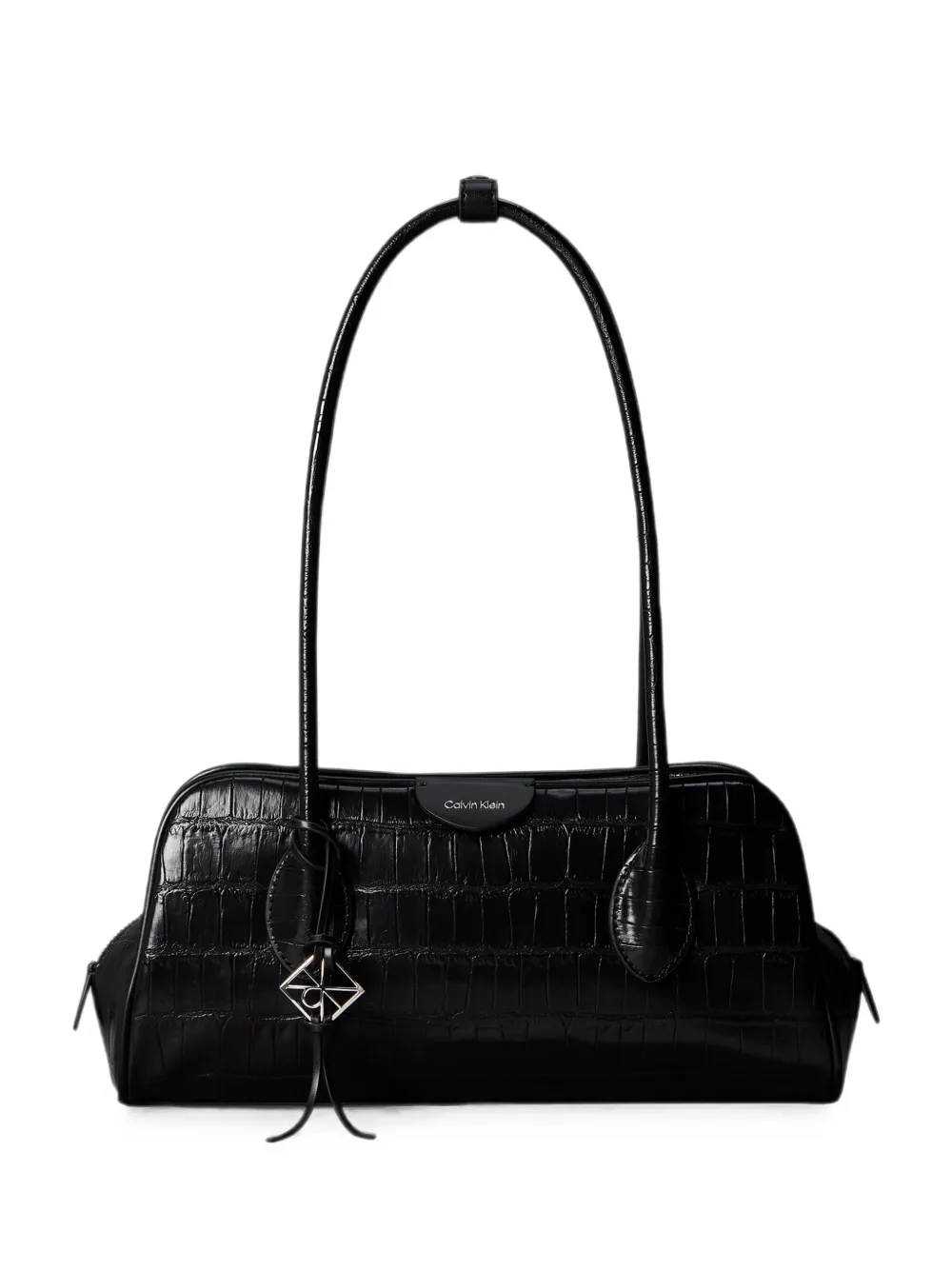 Calvin Klein croc-effect shoulder bag - Nero