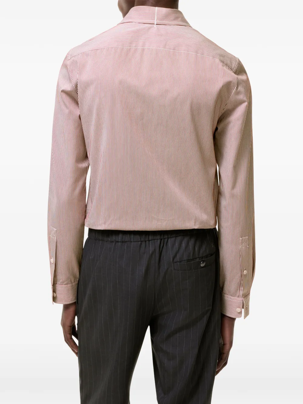 Burberry Gestreept overhemd Rood