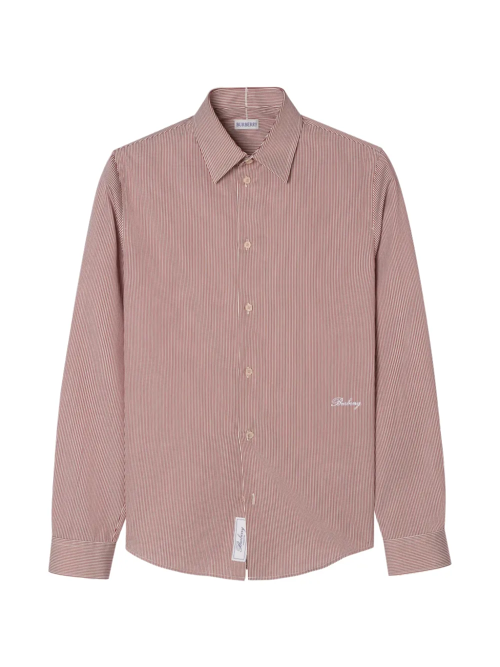 Burberry slim-fit striped cotton shirt - Rouge Burberry slim-fit striped cotton shirt - Rouge