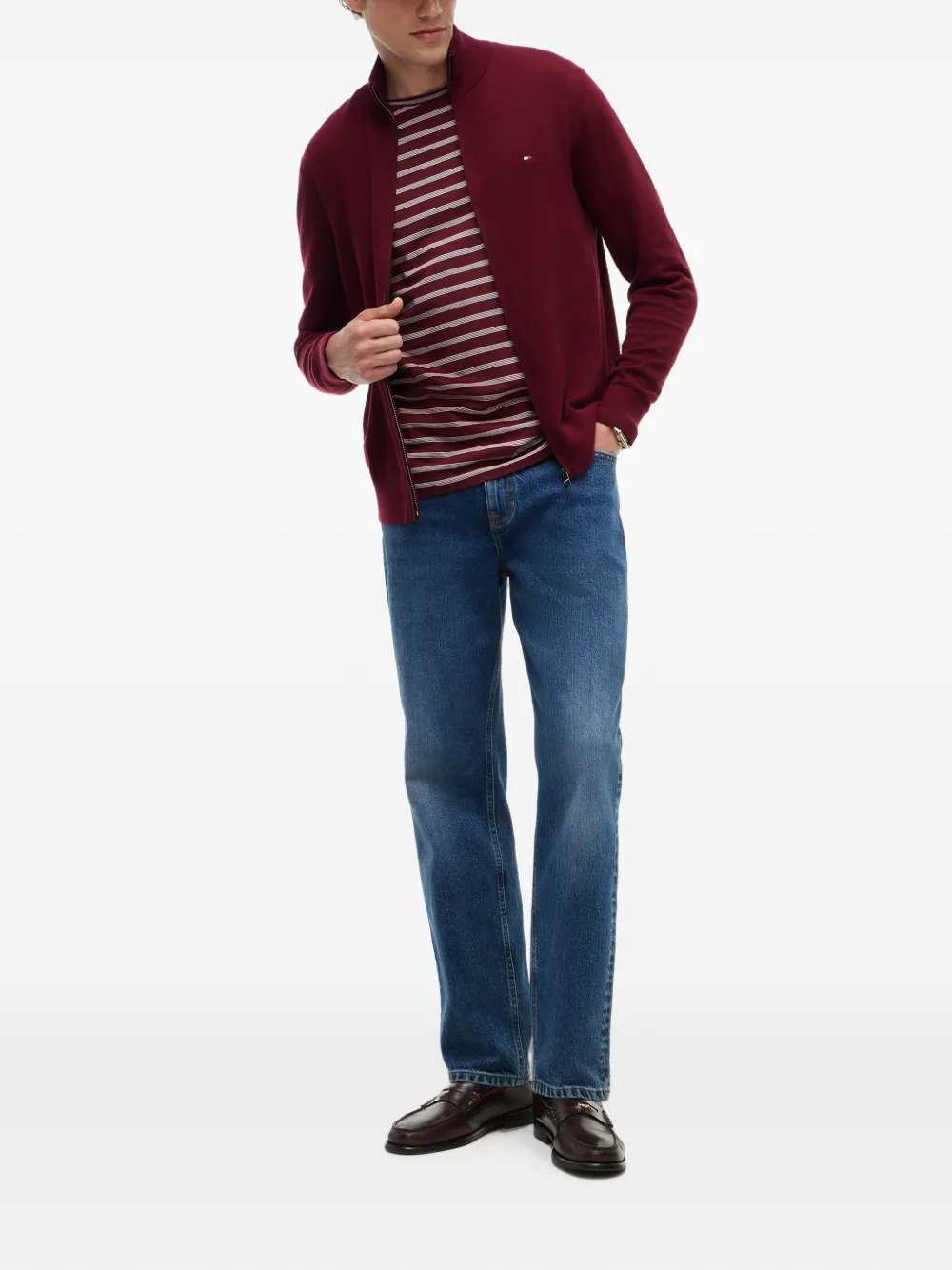 Tommy Hilfiger Vest met geborduurd logo Rood