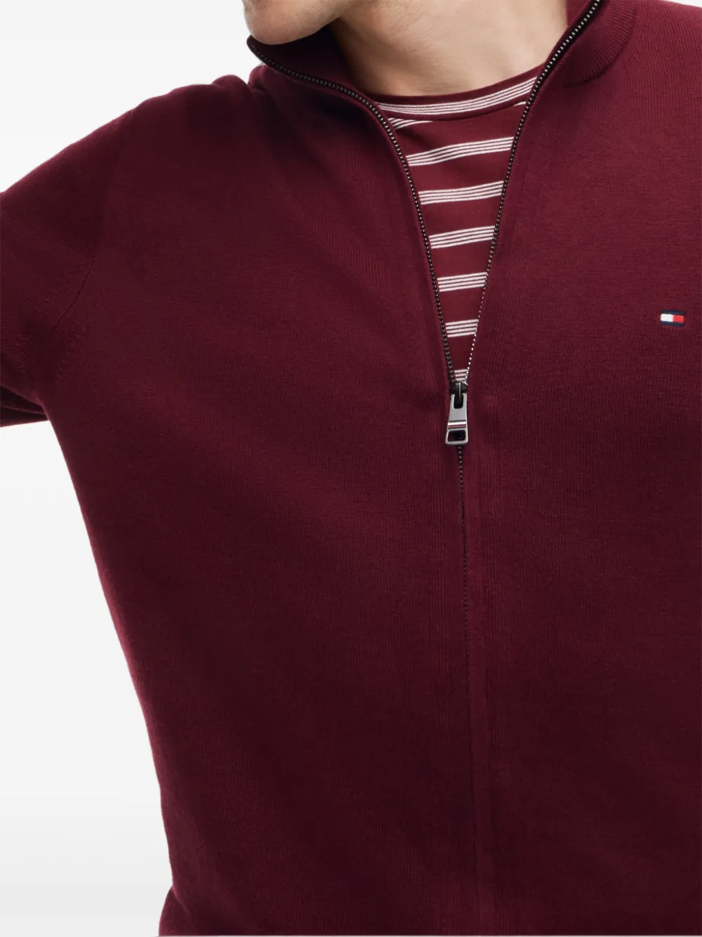 Tommy Hilfiger Vest met geborduurd logo Rood