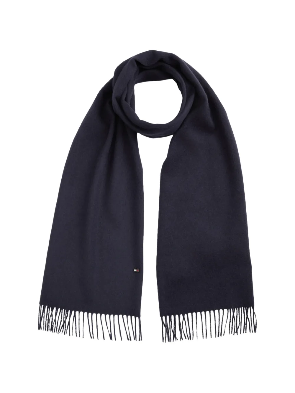 Tommy Hilfiger Schal mit Fransen - Blau