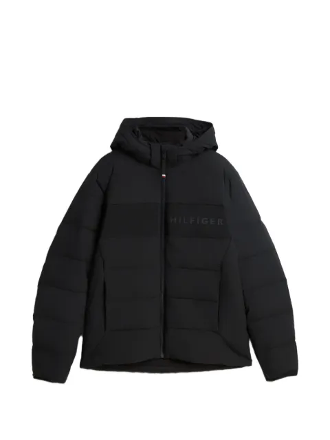 Tommy Hilfiger 로고 프린트 후드 재킷