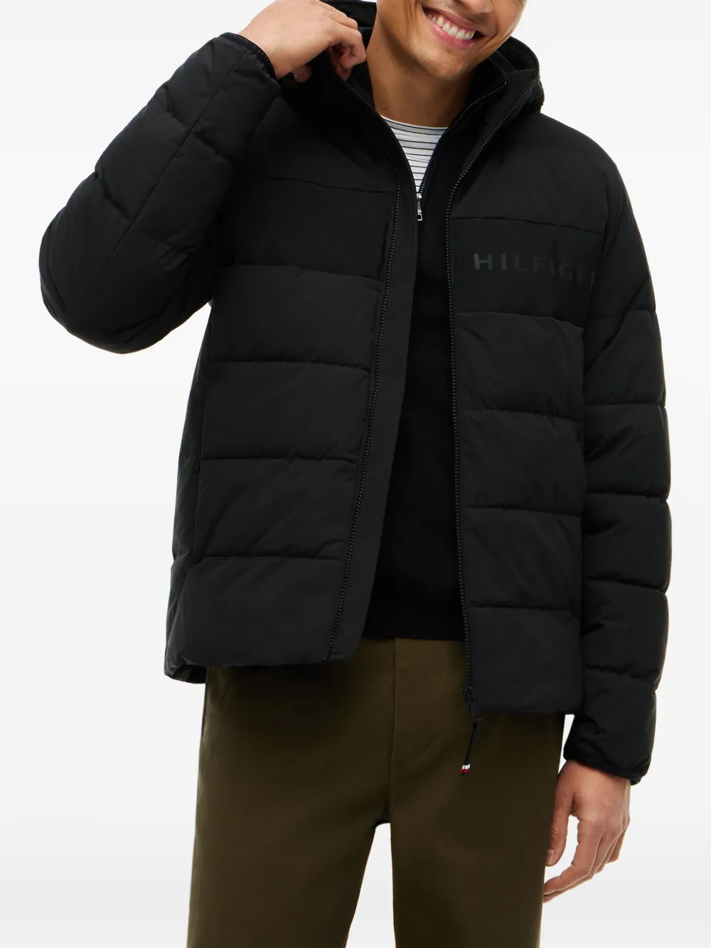Tommy Hilfiger Jack met logoprint Zwart