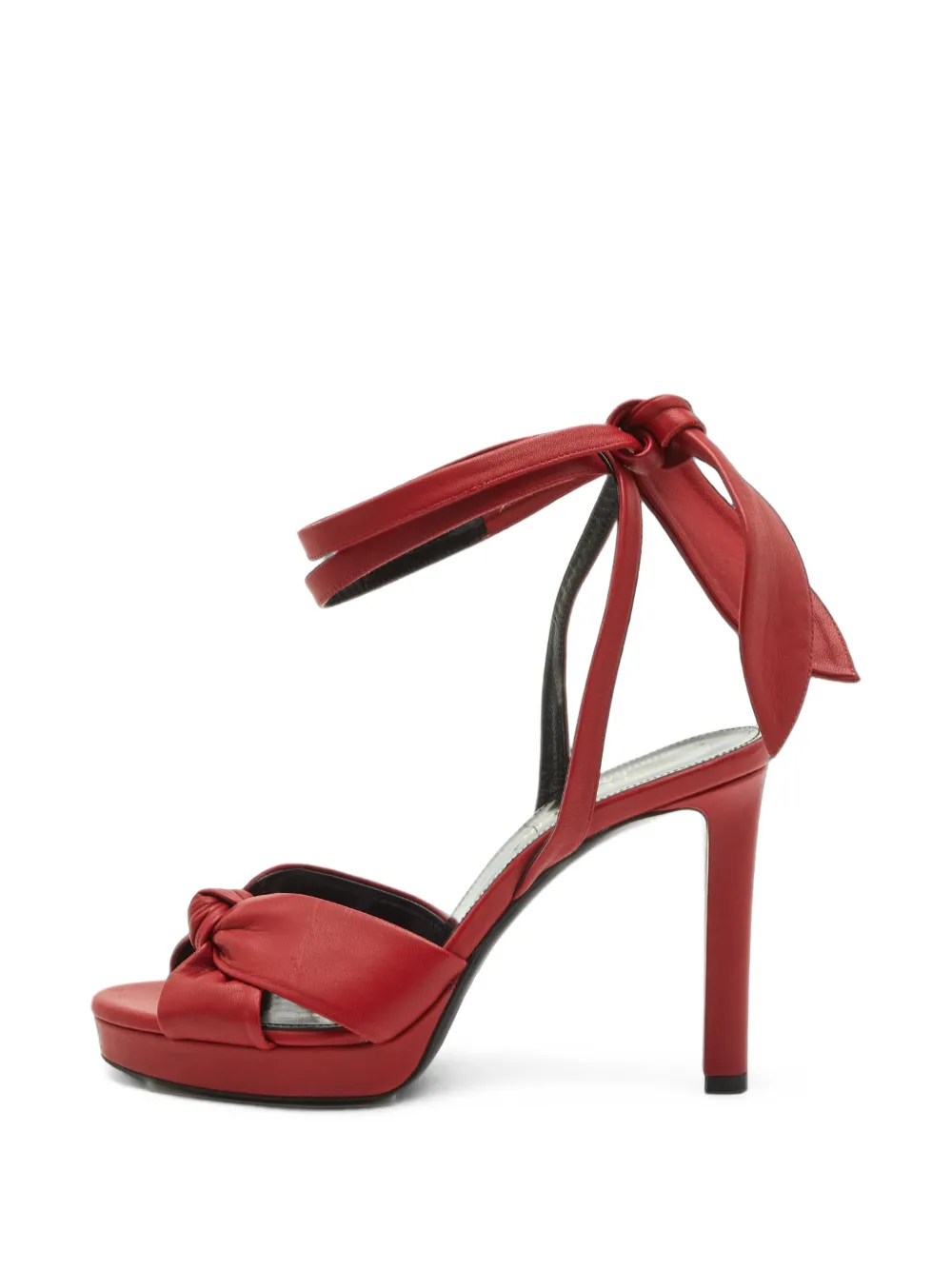 Saint Laurent Pre-Owned Bianca knotted sandals - Rot