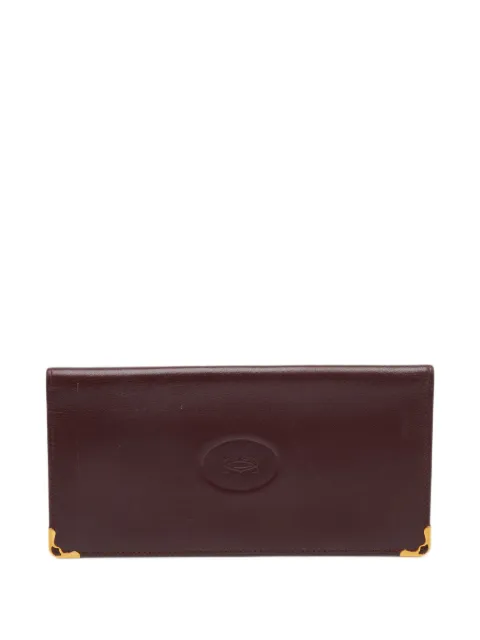 Cartier Must de Cartier leather long wallet
