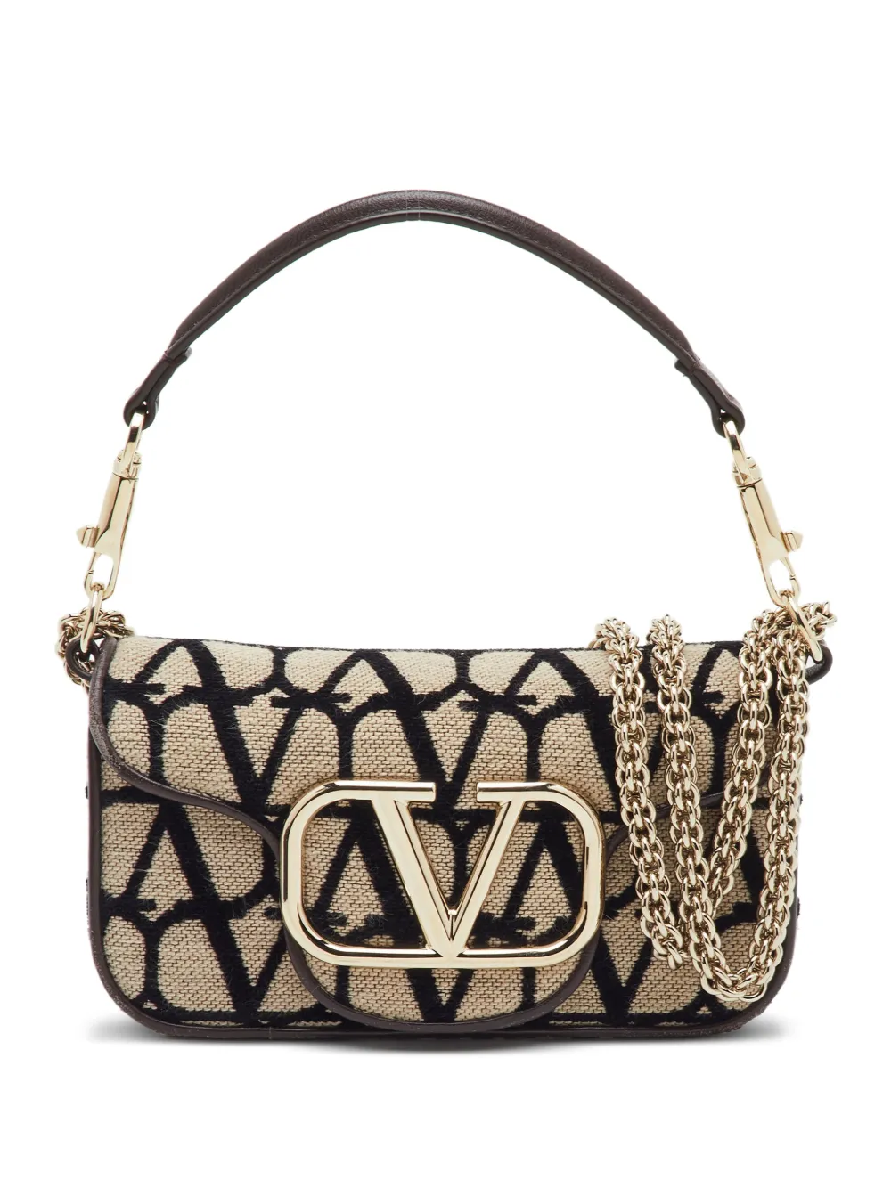 Valentino Garavani Pre-Owned Borsa a spalla Locò Toile Iconographe piccola - Toni neutri