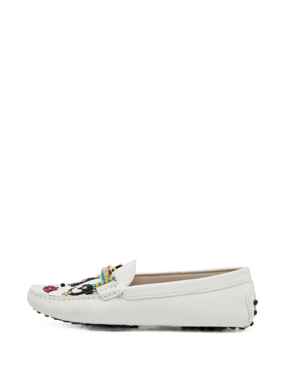 Tod's Vintage x Anna Dello Russo Tod's Circus loafers - Weiß