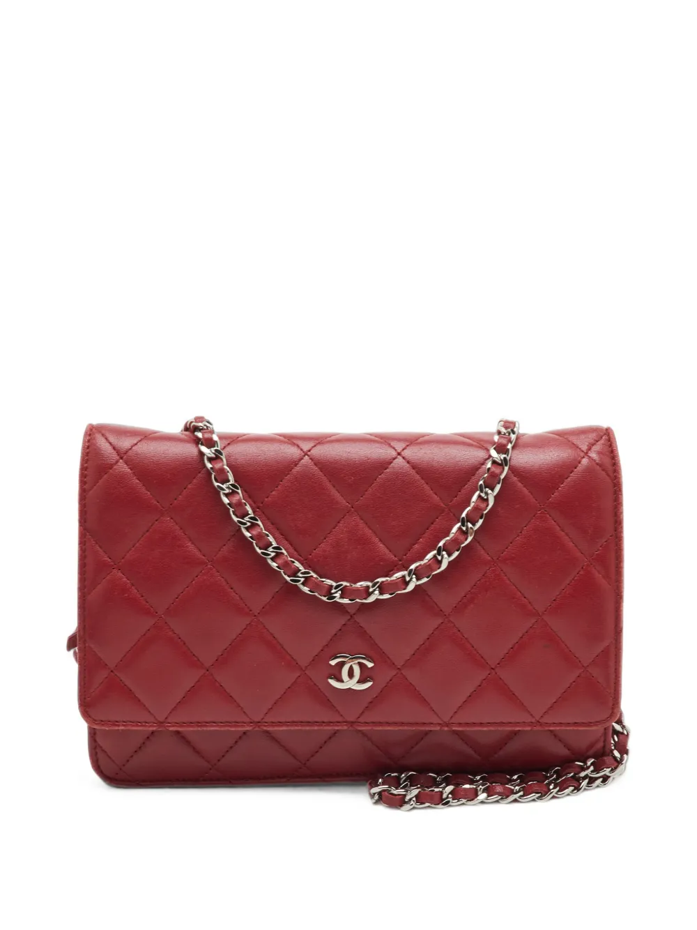 CHANEL Pre-Owned WOC leather crossbody bag - Rot