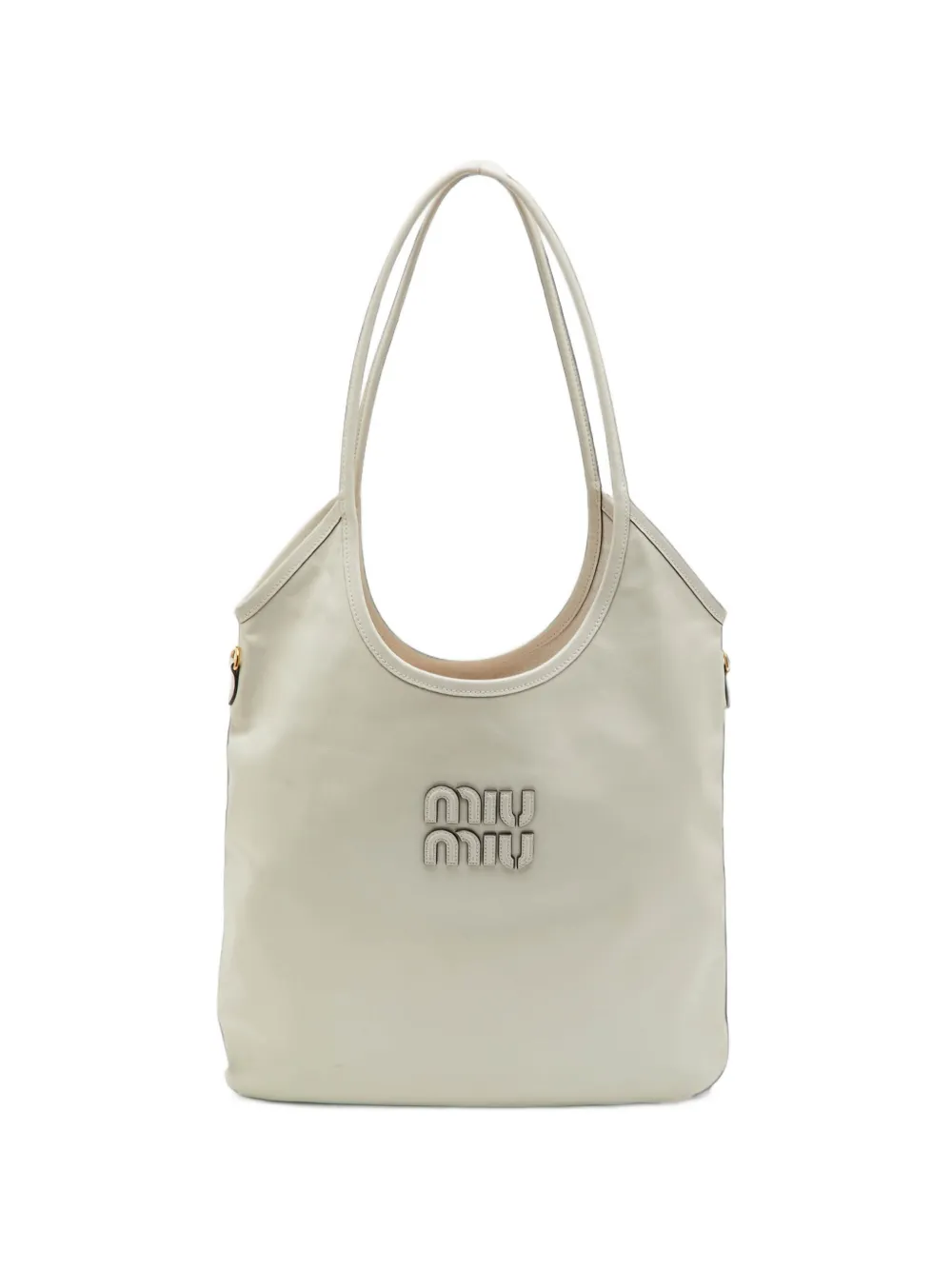 Miu Miu Pre-Owned Ivy leather tote bag - Weiß