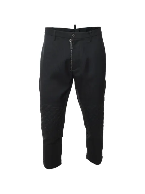 DSQUARED2 quilted zip-detail trousers