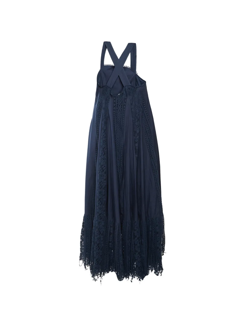 Loewe Pre-Owned x Paula's Ibiza lace-detail maxi dress - Blau