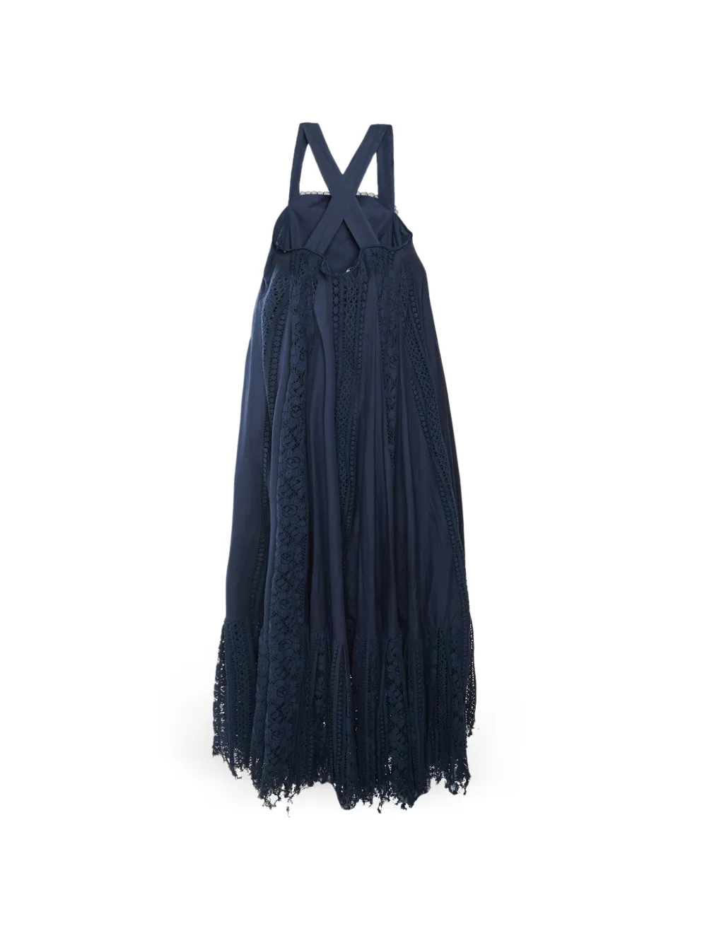 Loewe Pre-Owned x Paula's Ibiza lace-detail maxi dress - Blu