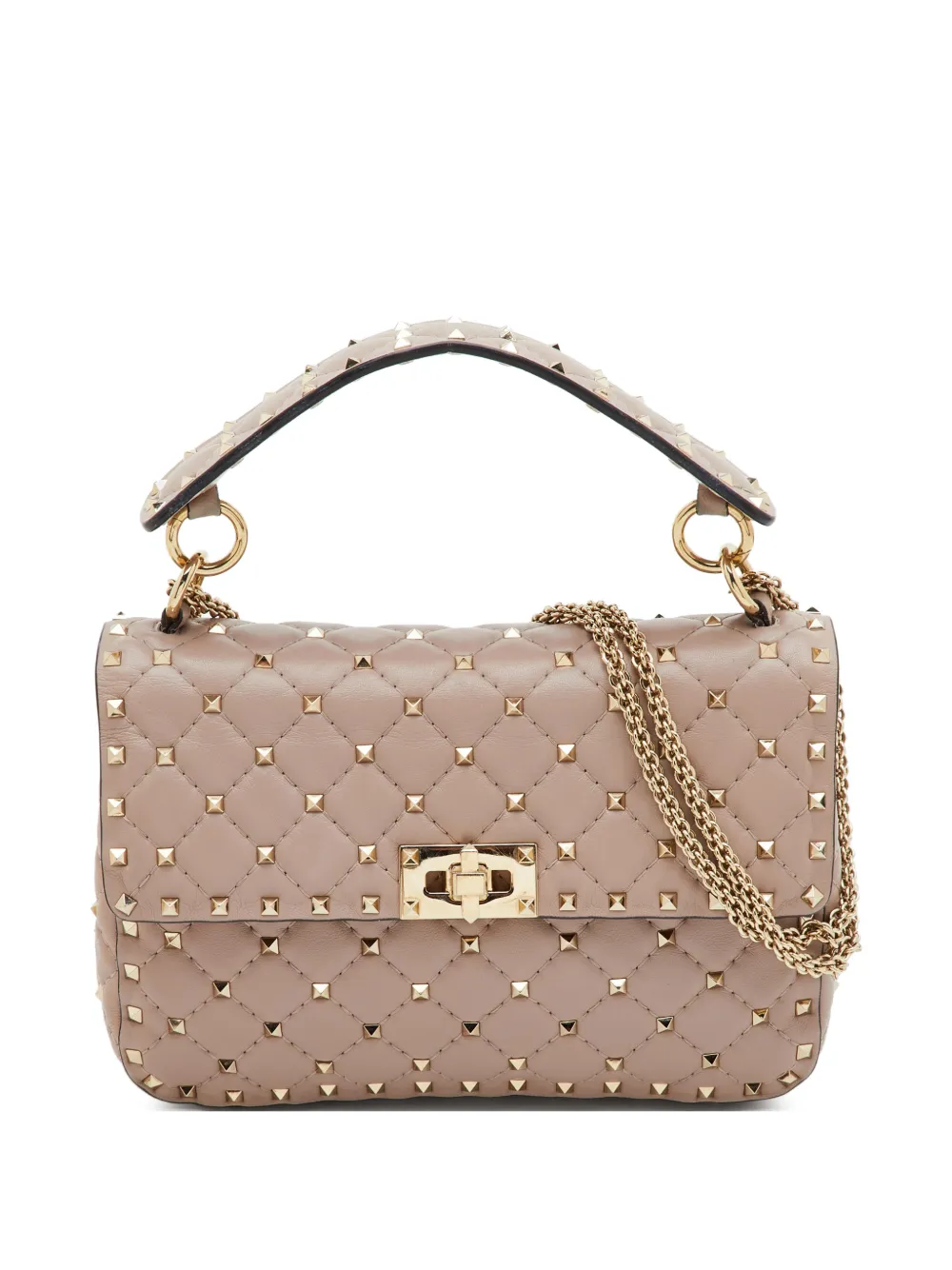 Valentino Garavani Pre-Owned Borsa tote Rockstud Spike - Toni neutri