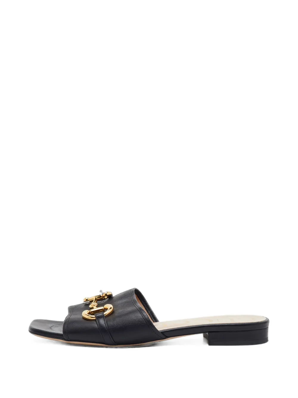 Gucci Pre-Owned Horsebit square toe sandals - Schwarz