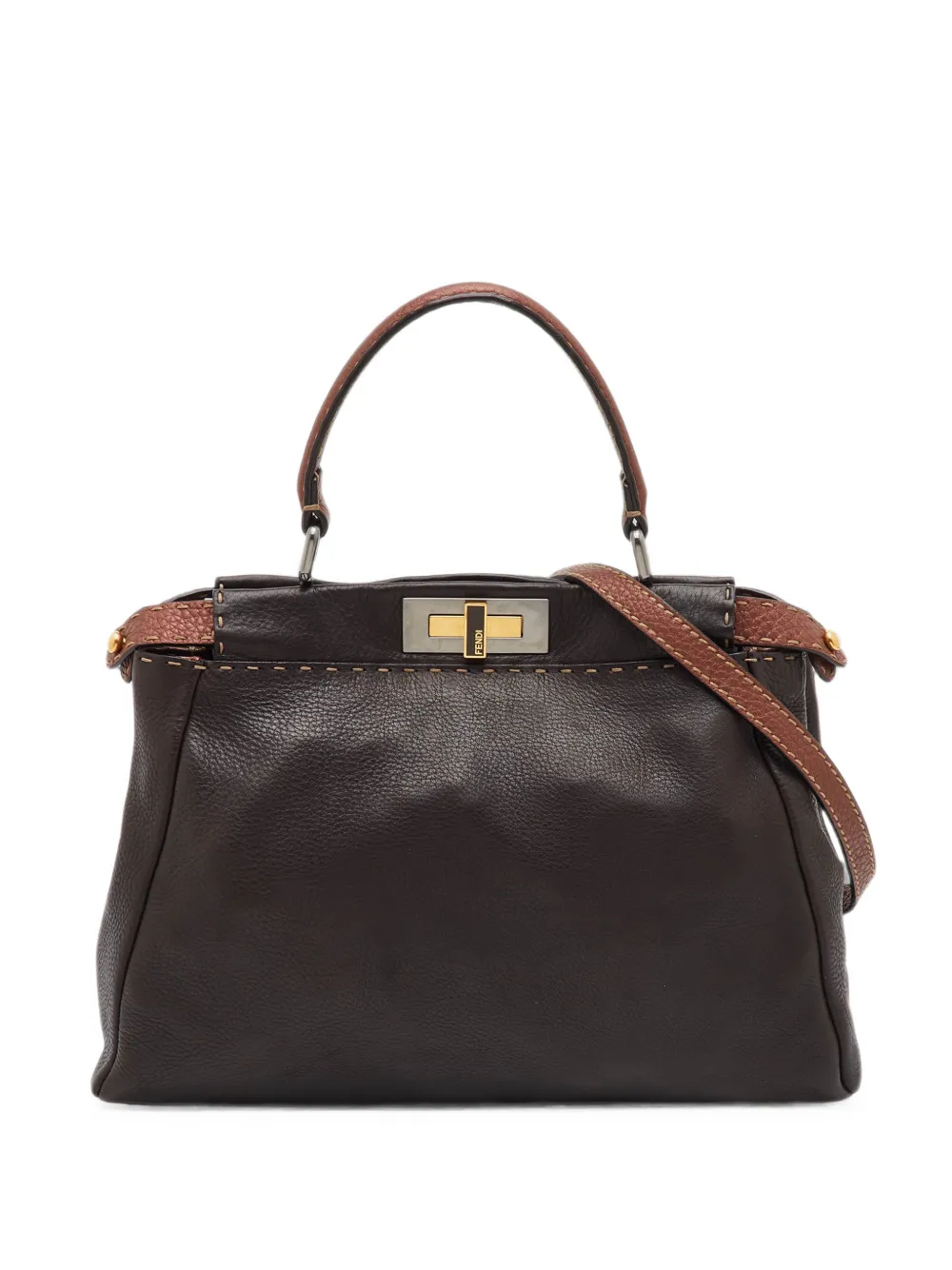 Fendi Pre-Owned 2010 medium Selleria Peekaboo tote bag - Marrone