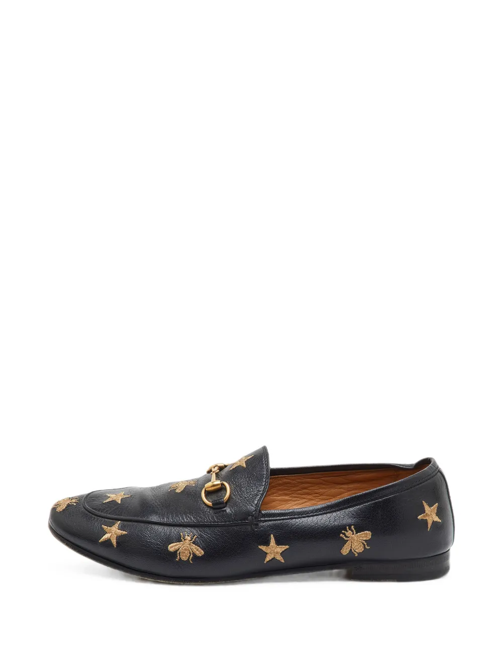 Gucci Pre-Owned Horsebit embroidered loafers - Schwarz