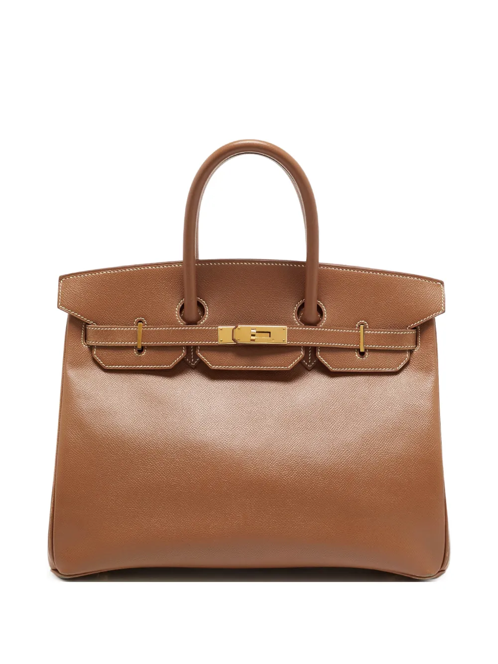 Hermès Pre-Owned 2000 35 Birkin Courchevel tote bag - Marrone
