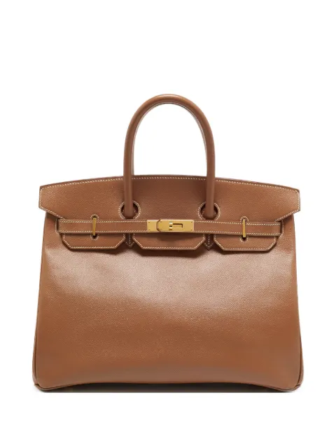 Hermès Pre-Owned 35 Birkin Courchevel 手提包(2000年典藏款)