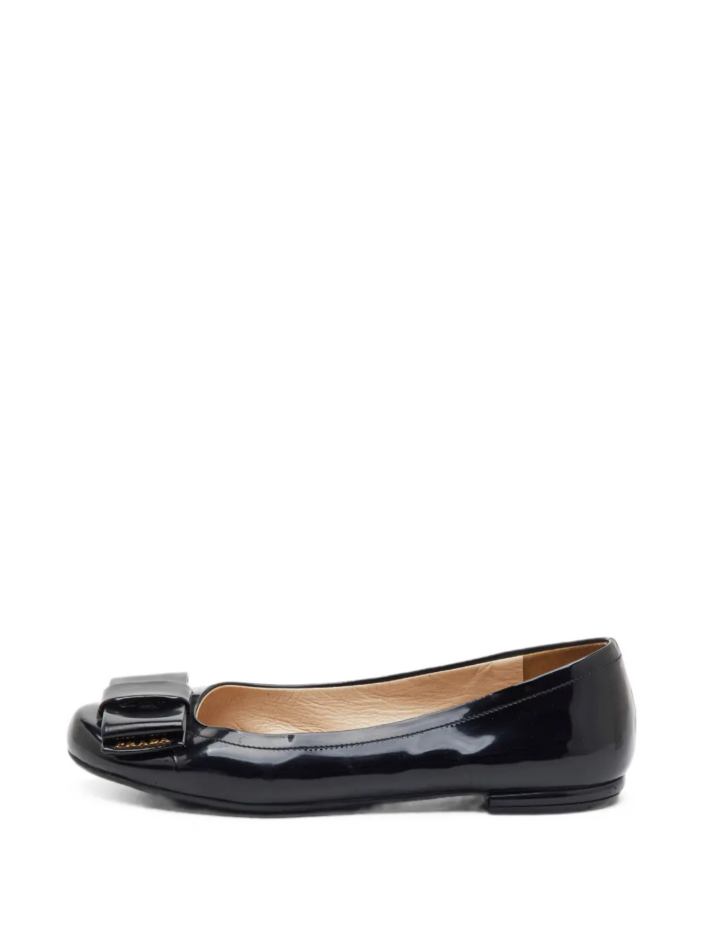 Prada Pre-Owned bow-detail ballet flats - Schwarz