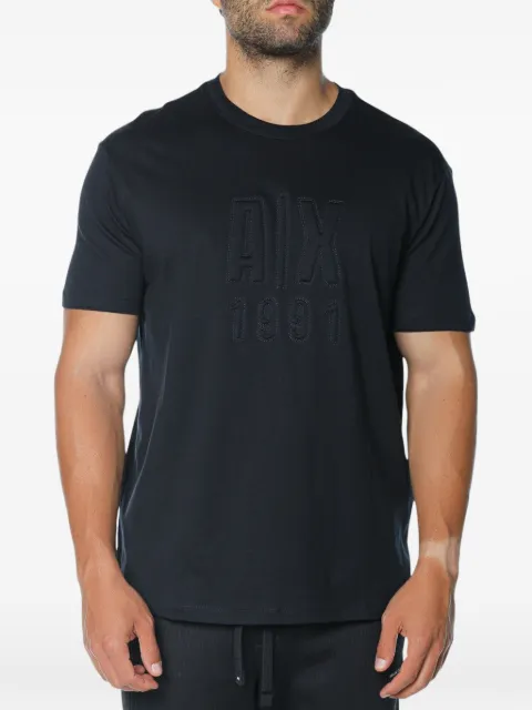 Armani Exchange embossed-logo T-shirt