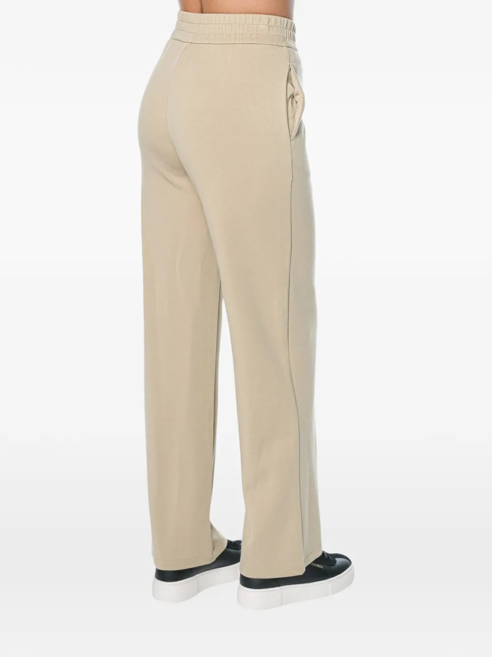 Armani Exchange elasticated-waistband trousers Beige