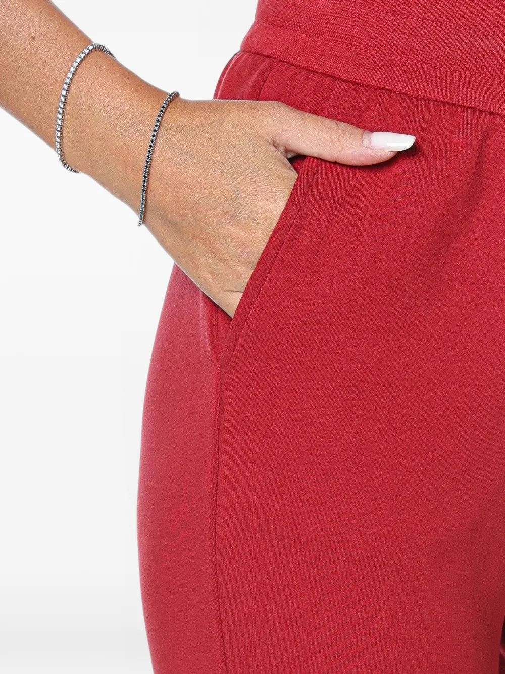 Armani Exchange drawstring-waist track pants Rood