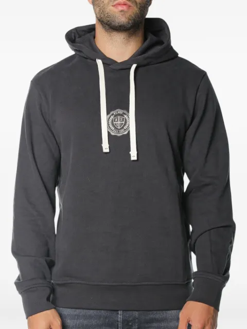 Armani Exchange logo-patch drawstring hoodie