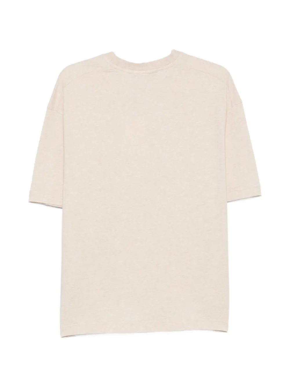 Jacquemus logo-patch short-sleeve T-shirt Beige