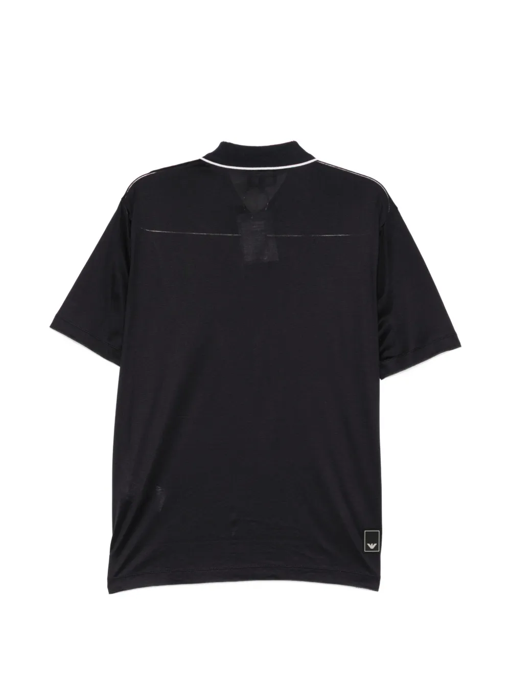 Emporio Armani Poloshirt met logopatch Zwart