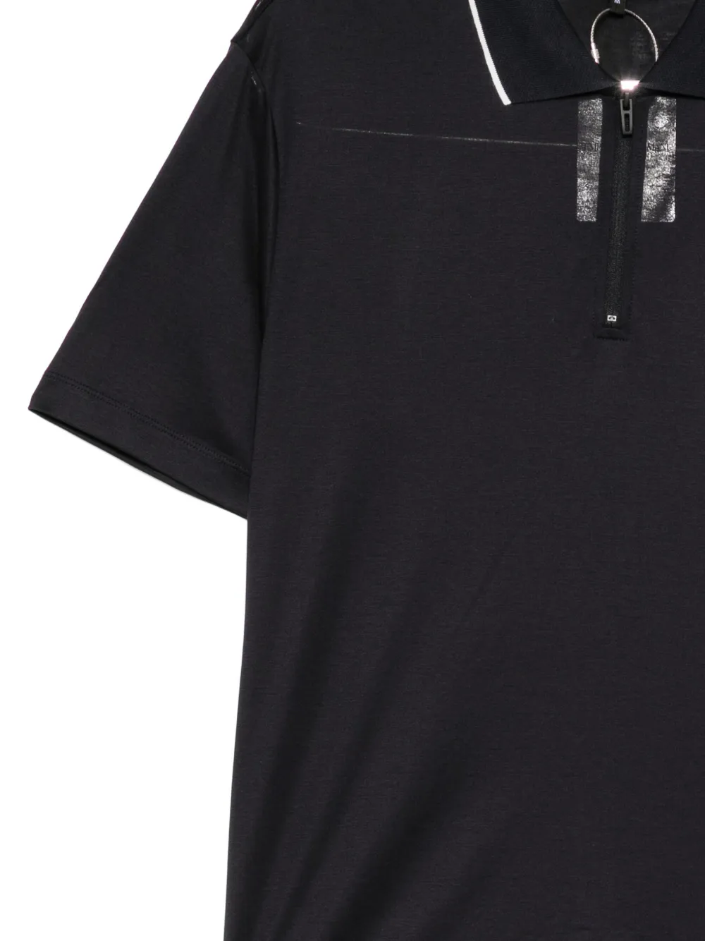 Emporio Armani Poloshirt met logopatch Zwart