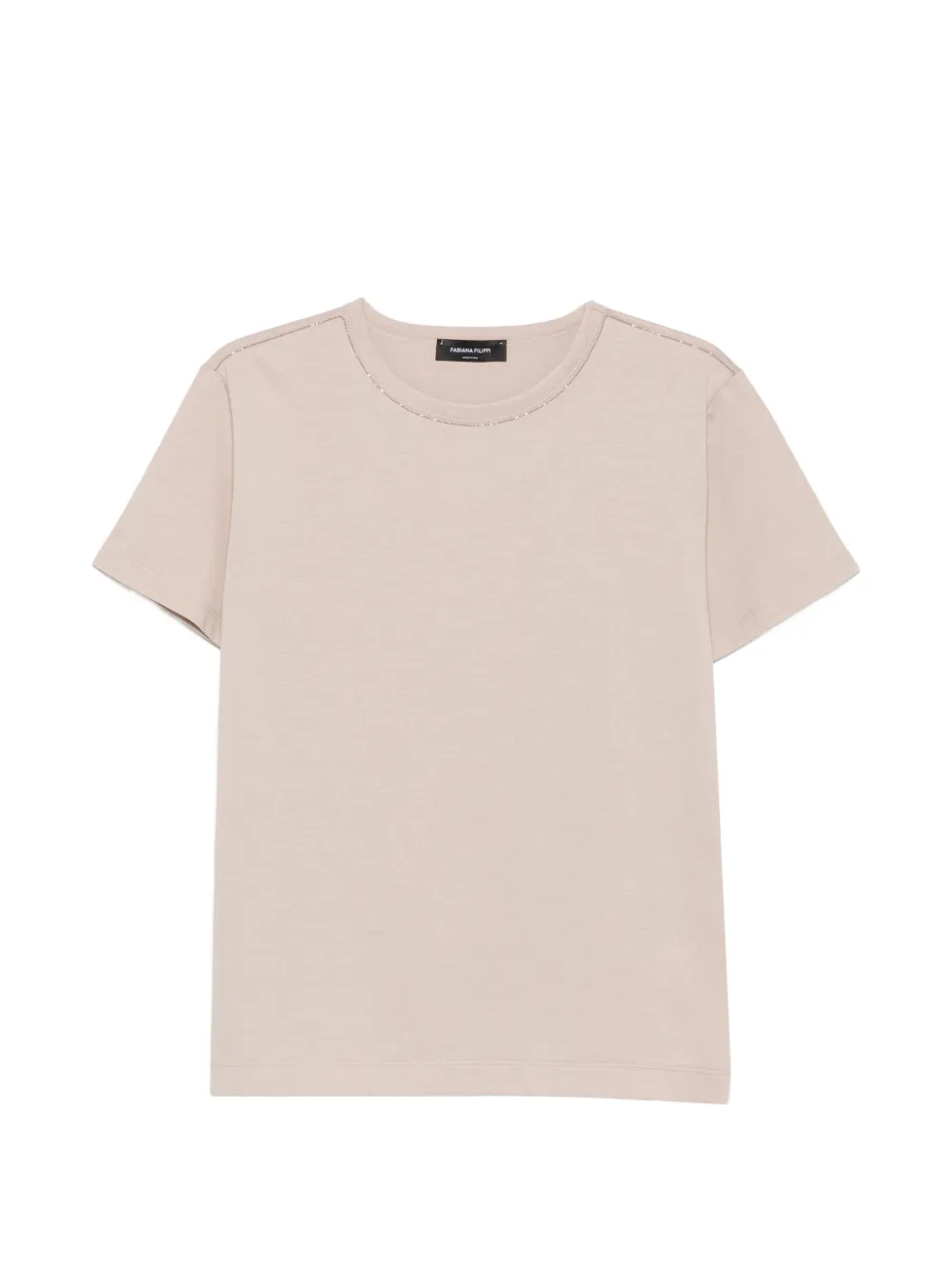 Fabiana Filippi monili-chain T-shirt - Toni neutri