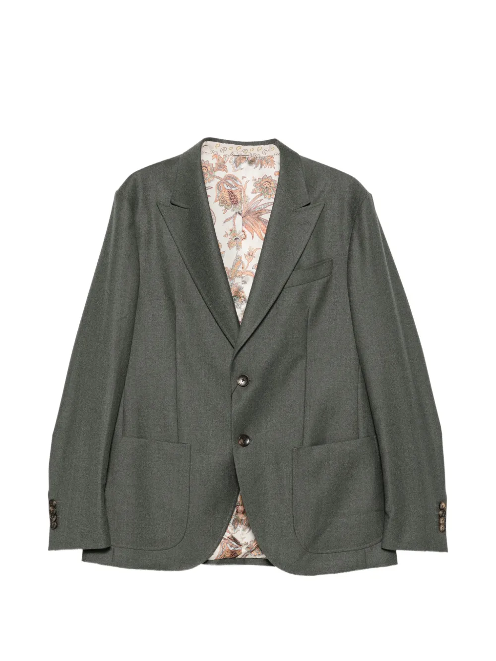 ETRO peak-lapel single-breasted suit