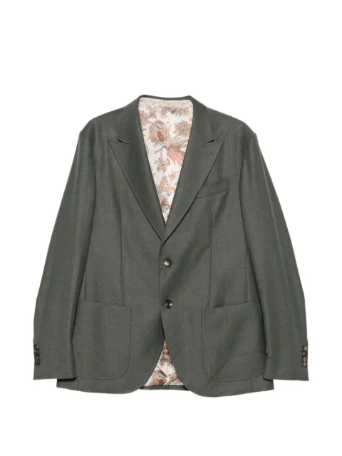 ETRO peak-lapel single-breasted suit