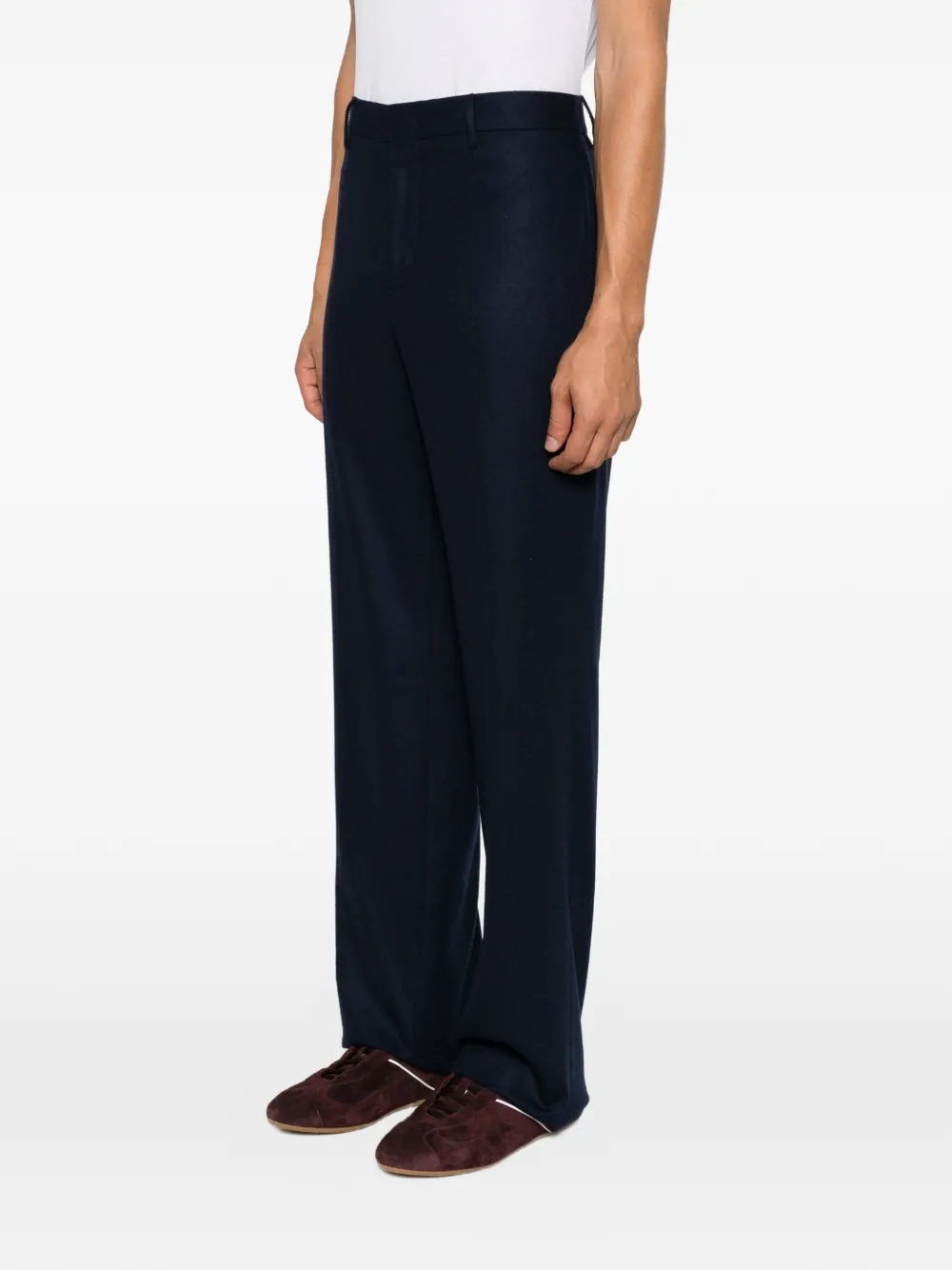 ETRO straight-leg tailored trousers Blauw